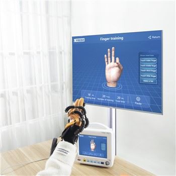 How do I adjust the tightness of a Hand Rehabilitation Glove?