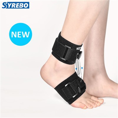 Foot drop brace with Velcro straps